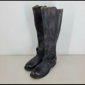 Bed Stu Cobbler Series Bonner Tall Slouchy Riding Boots Distressed Size 8